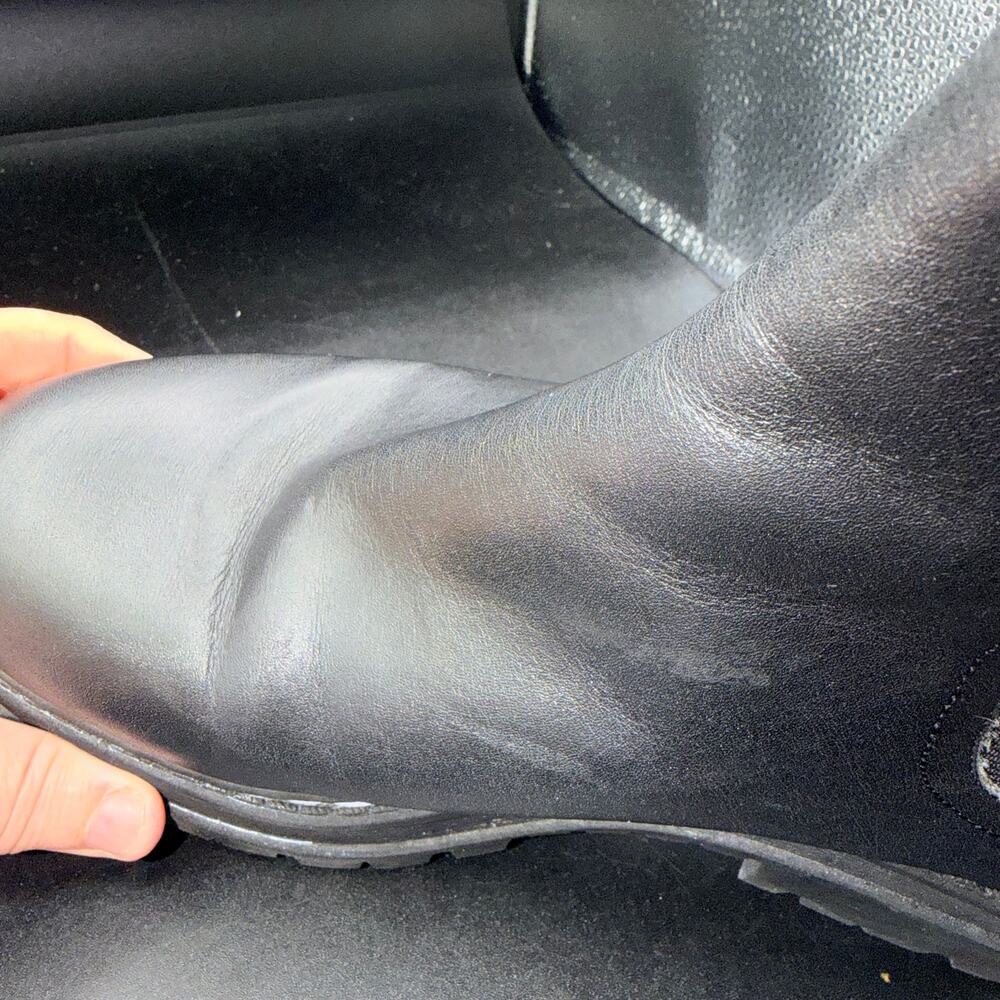 Marc Fisher LTD Black Leather Chelsea Ankle Boots Lug Sole Women’s 8M - Picture 14 of 14